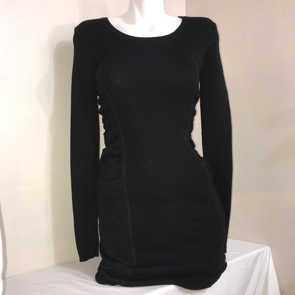 Calvin Klein Dresses & Skirts - Calvin Klein Ribbed Wool Ruched Waist Long Dress